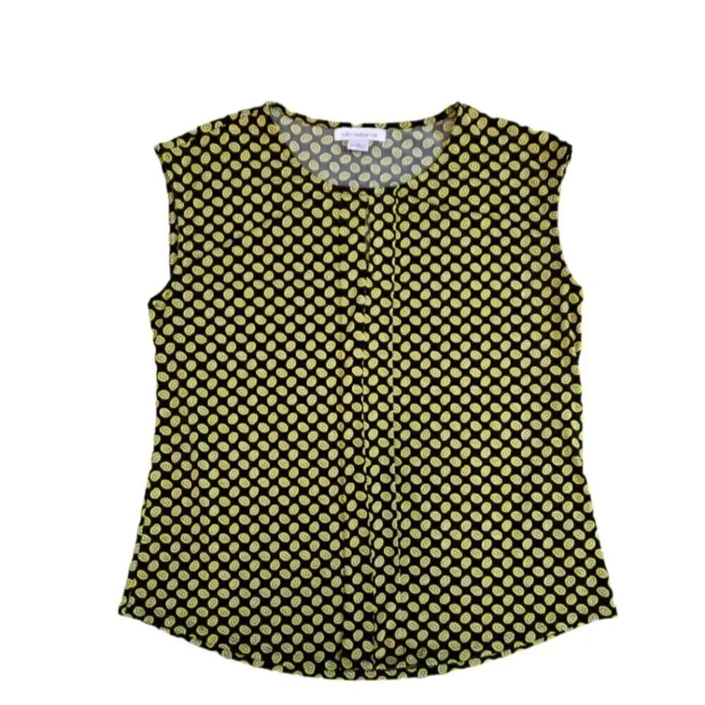 EC LIZ CLAIBORNE SLEEVELESS BLOUSE SZ. M